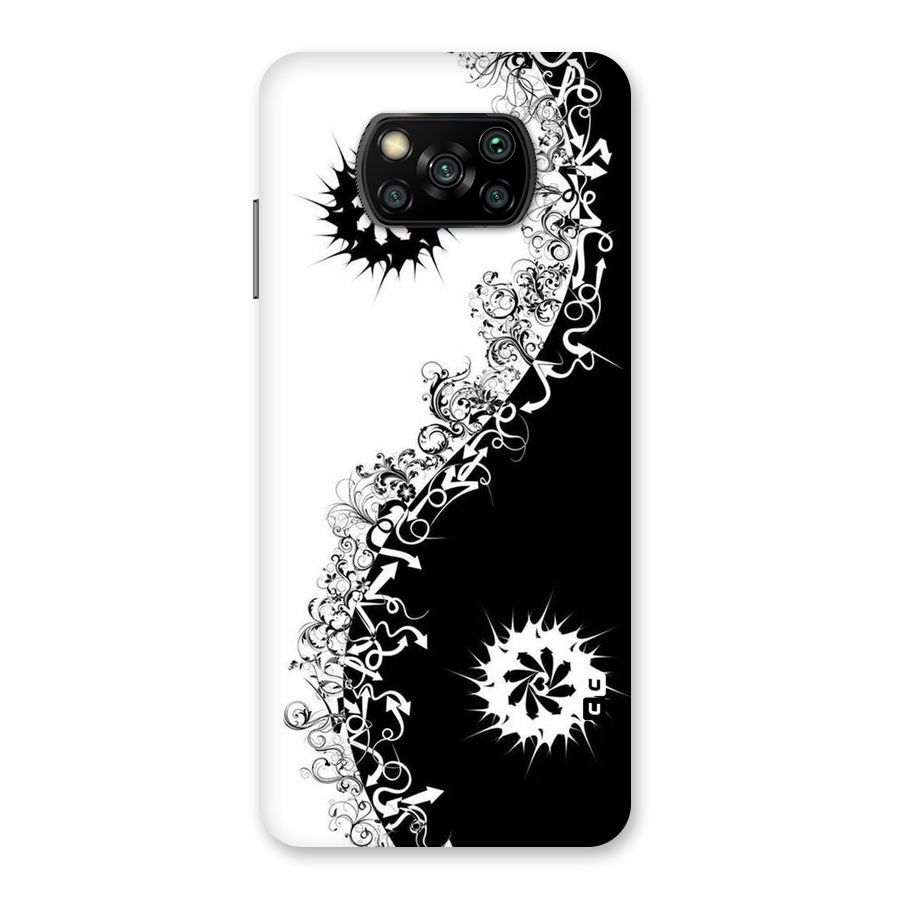 Half Peace Design Back Case for Poco X3