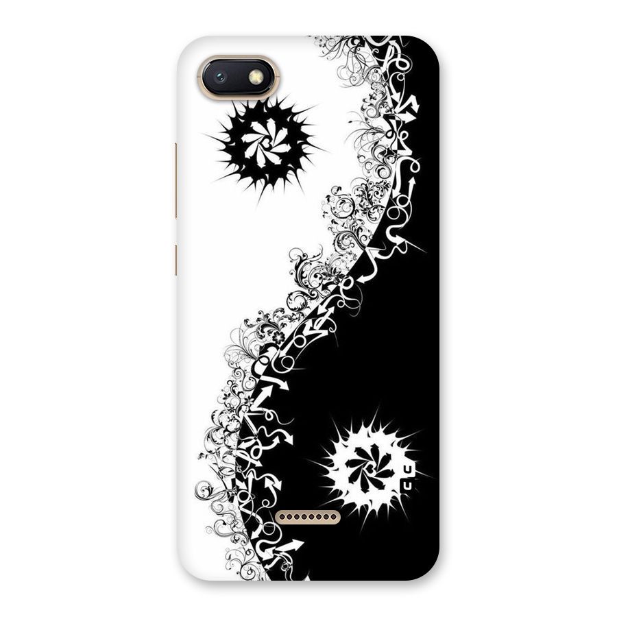 Half Peace Design Back Case for Redmi 6A