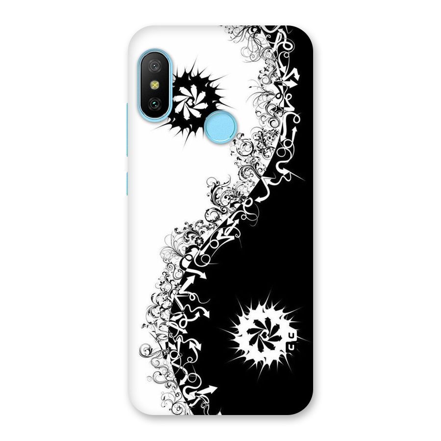 Half Peace Design Back Case for Redmi 6 Pro