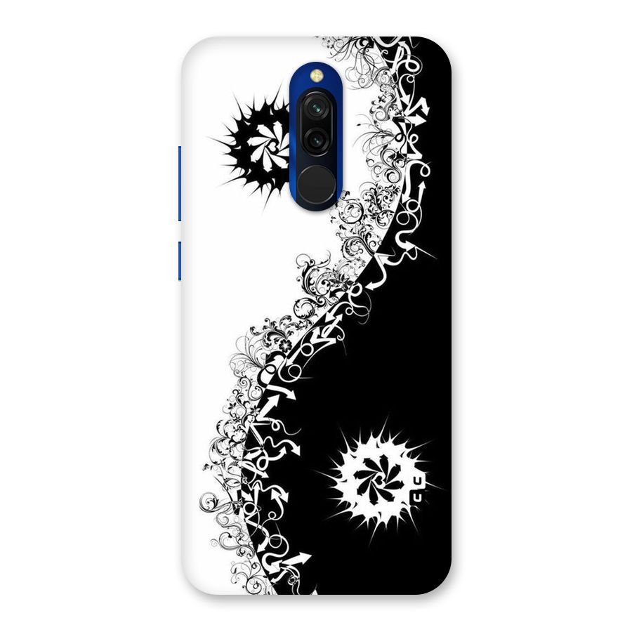 Half Peace Design Back Case for Redmi 8