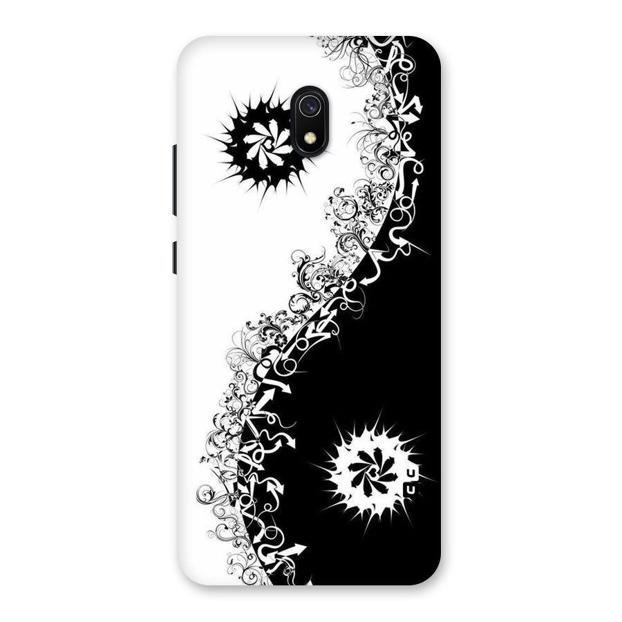 Half Peace Design Back Case for Redmi 8A