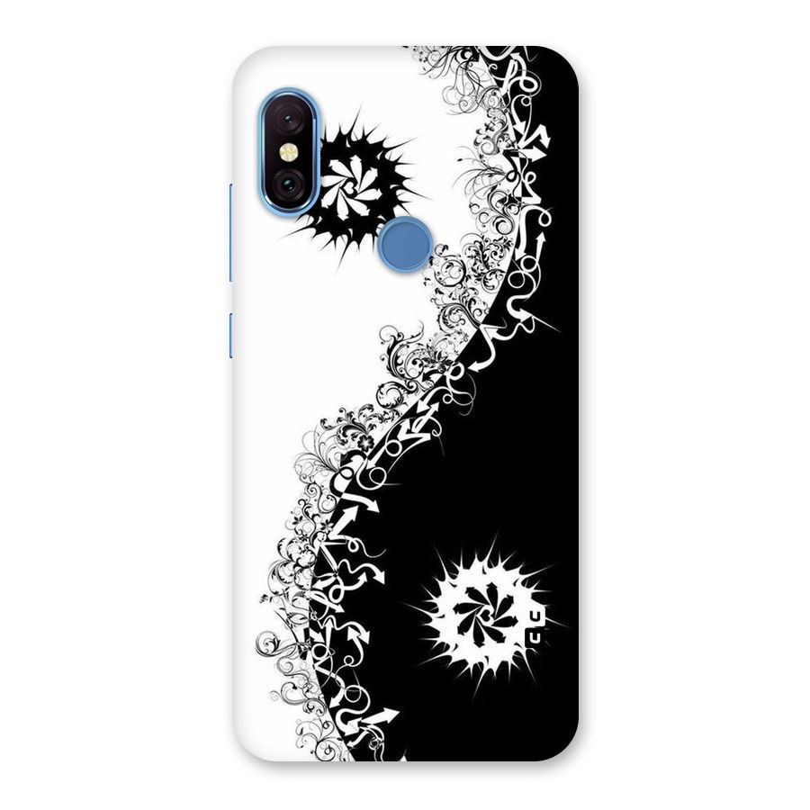 Half Peace Design Back Case for Redmi Note 6 Pro