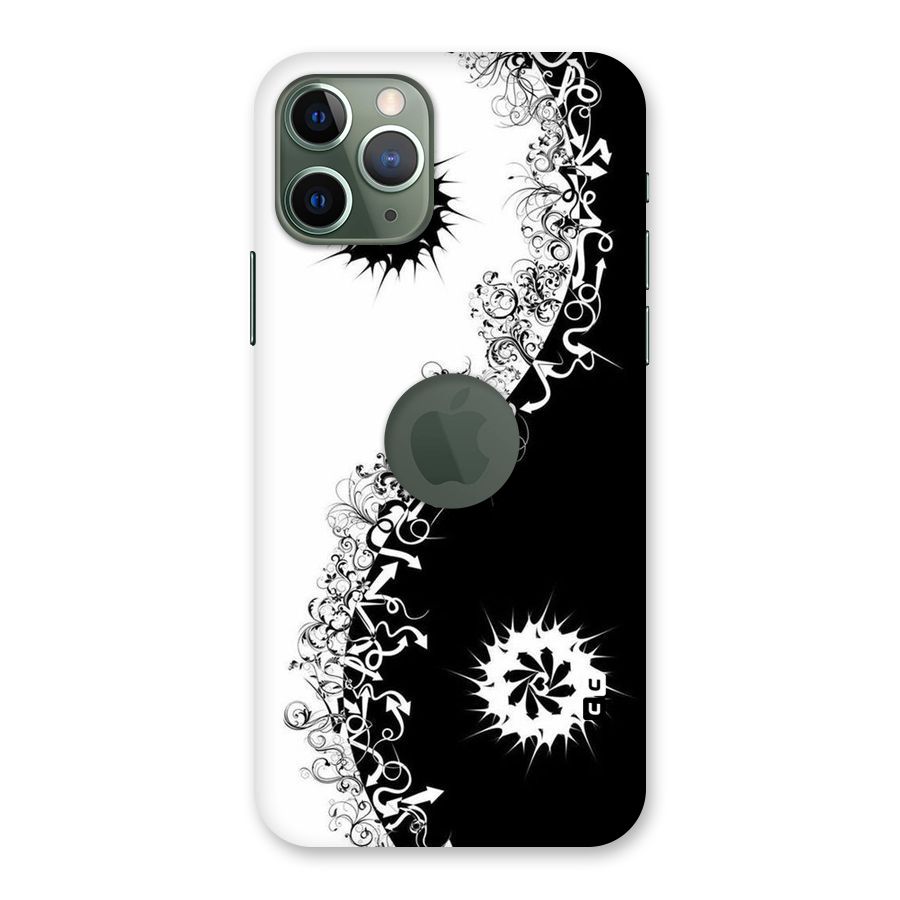 Half Peace Design Back Case for iPhone 11 Pro Logo  Cut