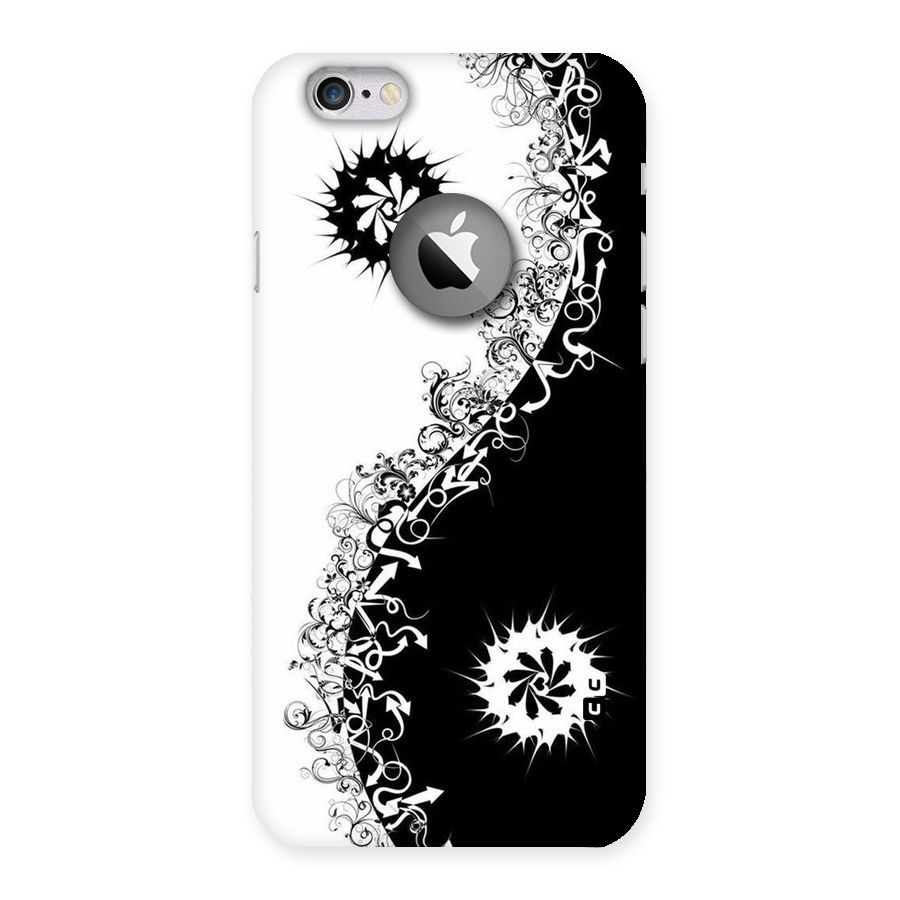 Half Peace Design Back Case for iPhone 6 Logo Cut