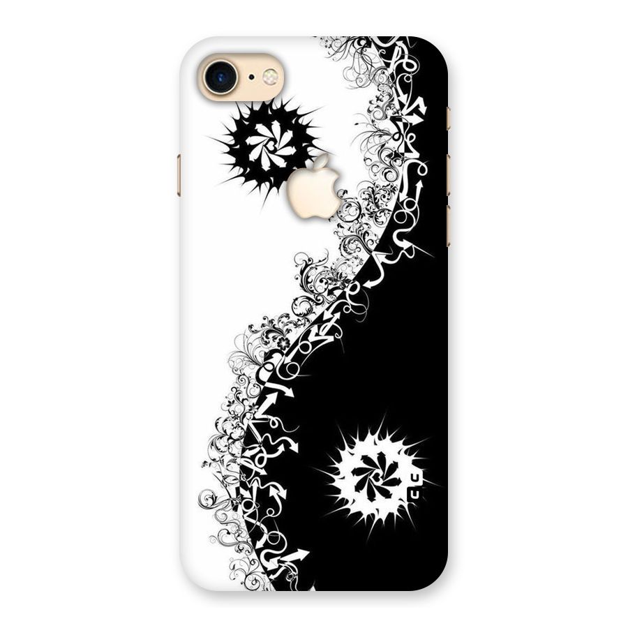 Half Peace Design Back Case for iPhone 7 Apple Cut