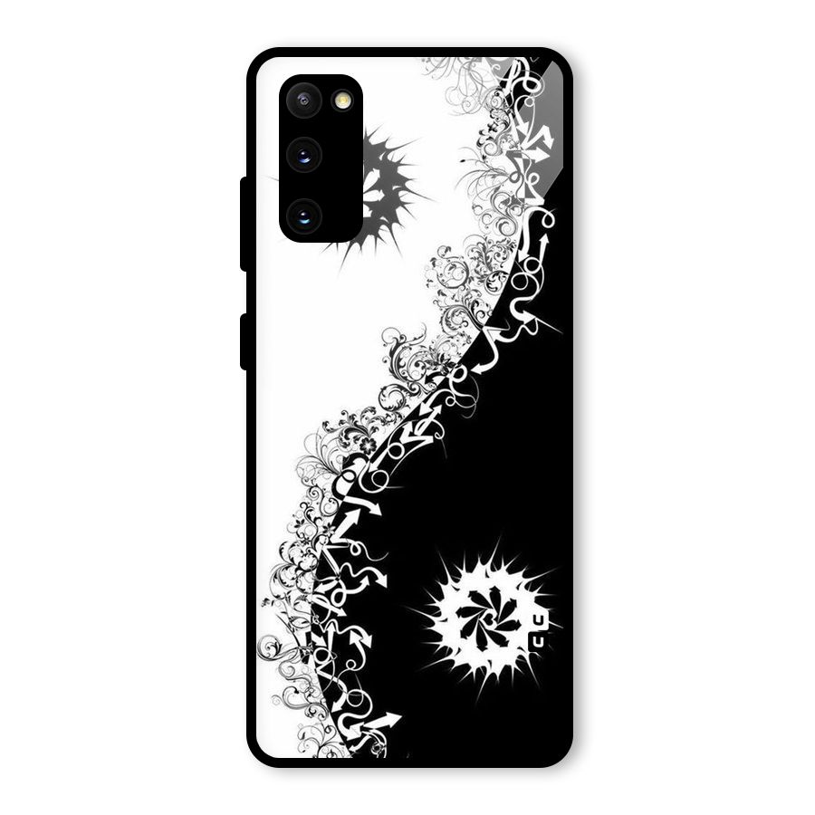 Half Peace Design Glass Back Case for Galaxy S20 FE 5G