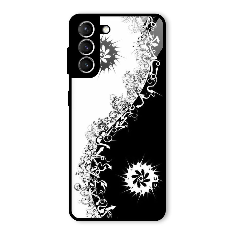 Half Peace Design Glass Back Case for Galaxy S21 5G