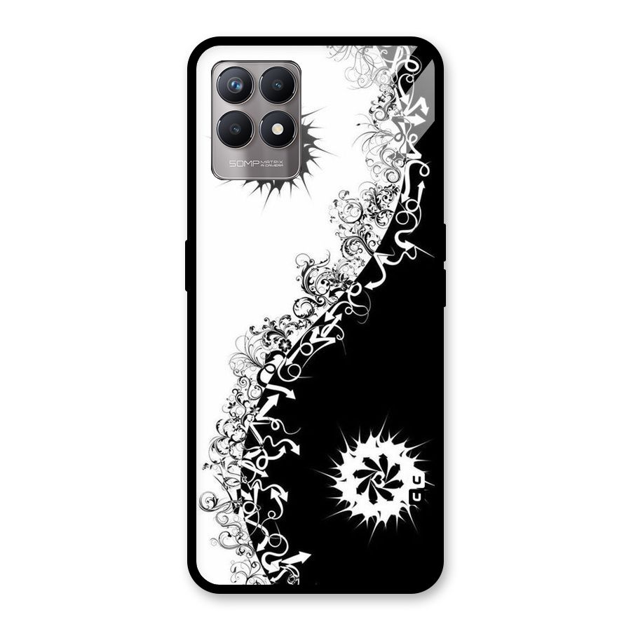 Half Peace Design Glass Back Case for Realme Narzo 50