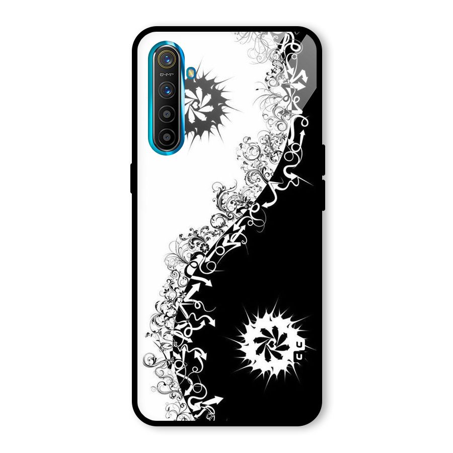 Half Peace Design Glass Back Case for Realme X2