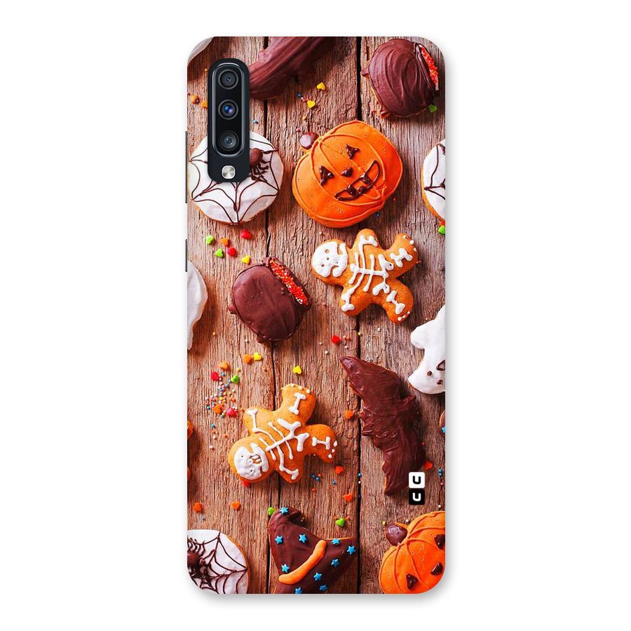 Halloween Chocolates Back Case for Galaxy A70