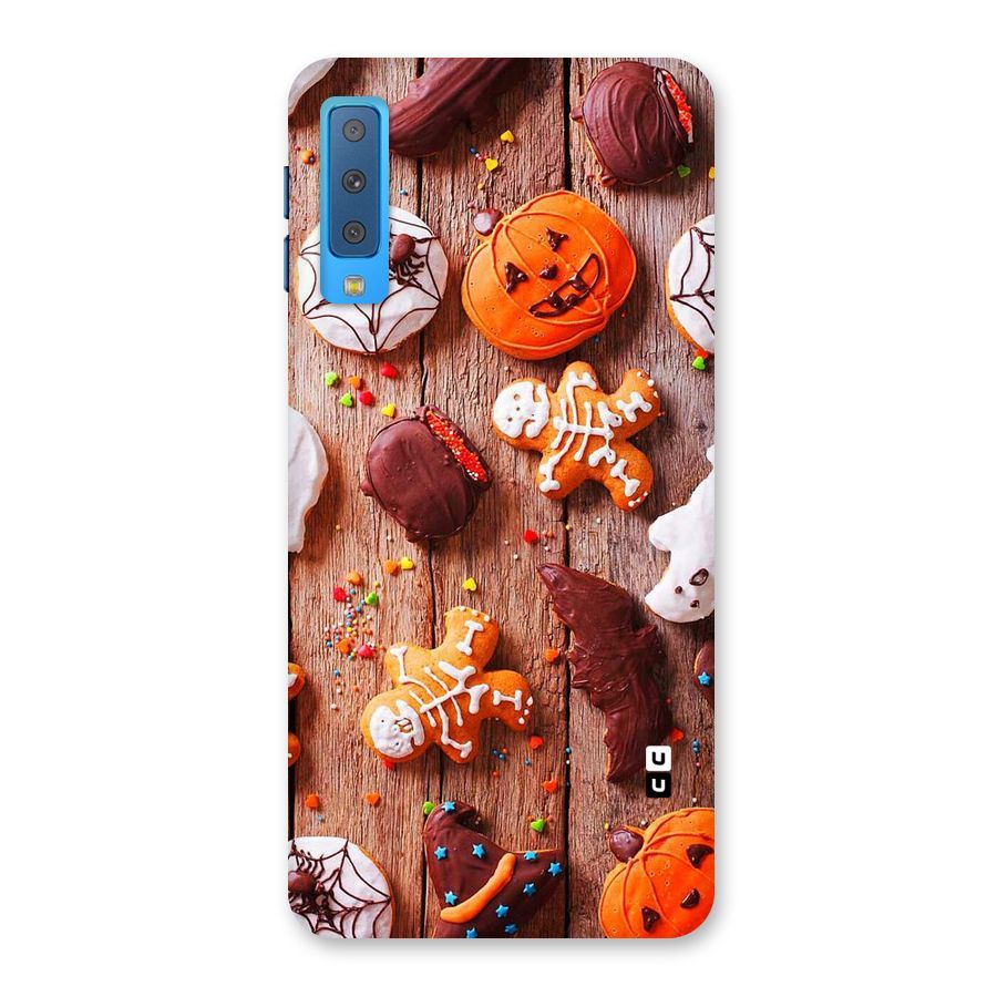 Halloween Chocolates Back Case for Galaxy A7 (2018)