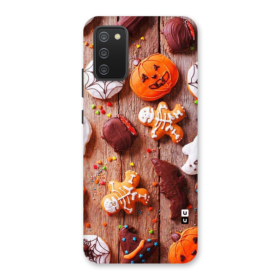 Halloween Chocolates Back Case for Galaxy M02s