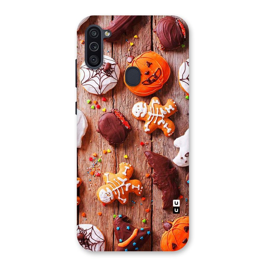 Halloween Chocolates Back Case for Galaxy M11