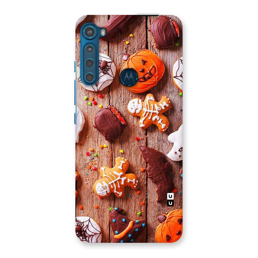Halloween Chocolates Back Case for Motorola One Fusion Plus