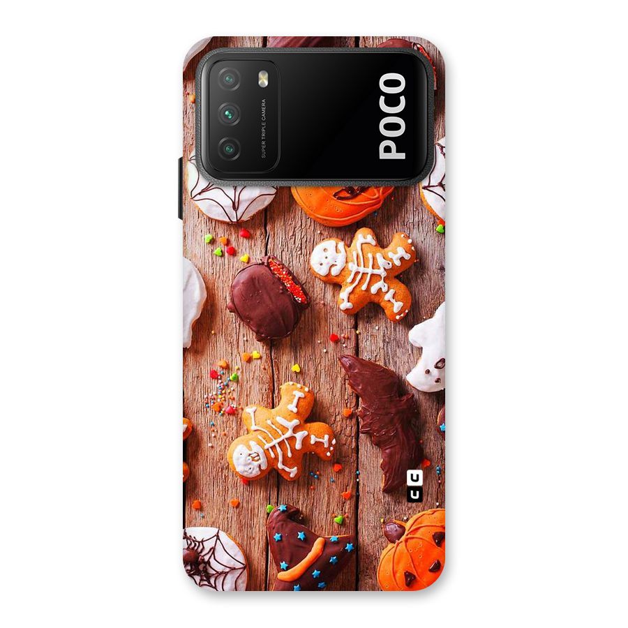 Halloween Chocolates Back Case for Poco M3