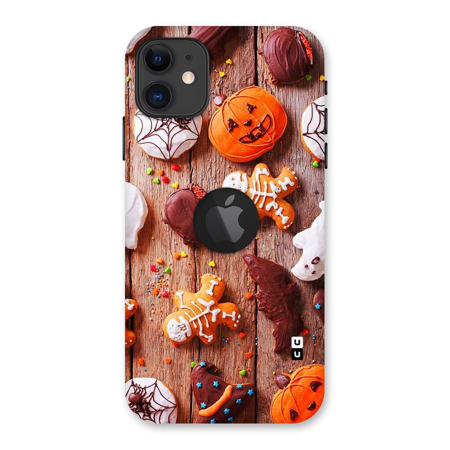 Halloween Chocolates Back Case for iPhone 11 Logo Cut