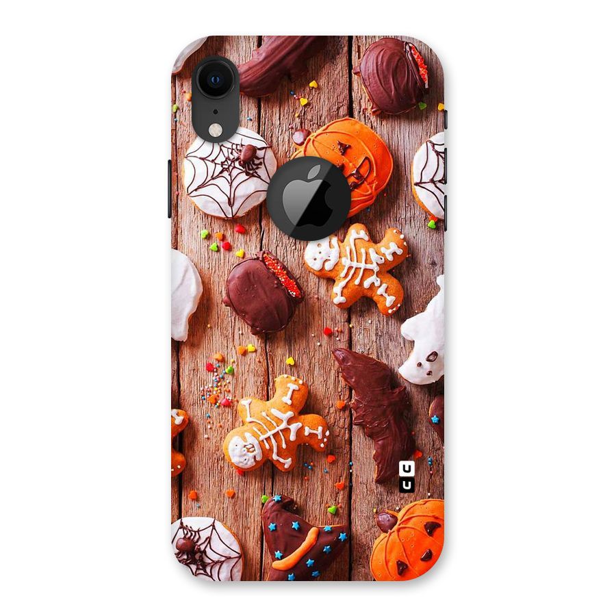 Halloween Chocolates Back Case for iPhone XR Logo Cut