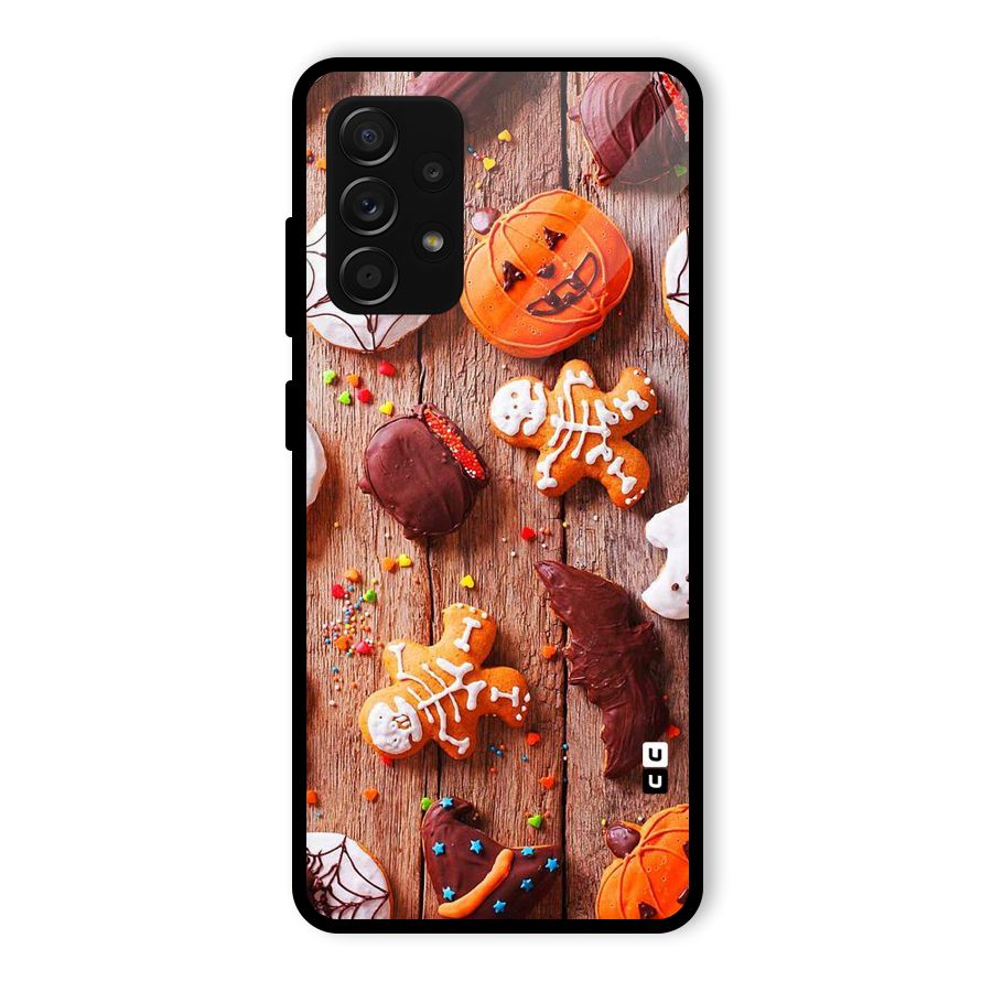 Halloween Chocolates Glass Back Case for Galaxy A53 5G