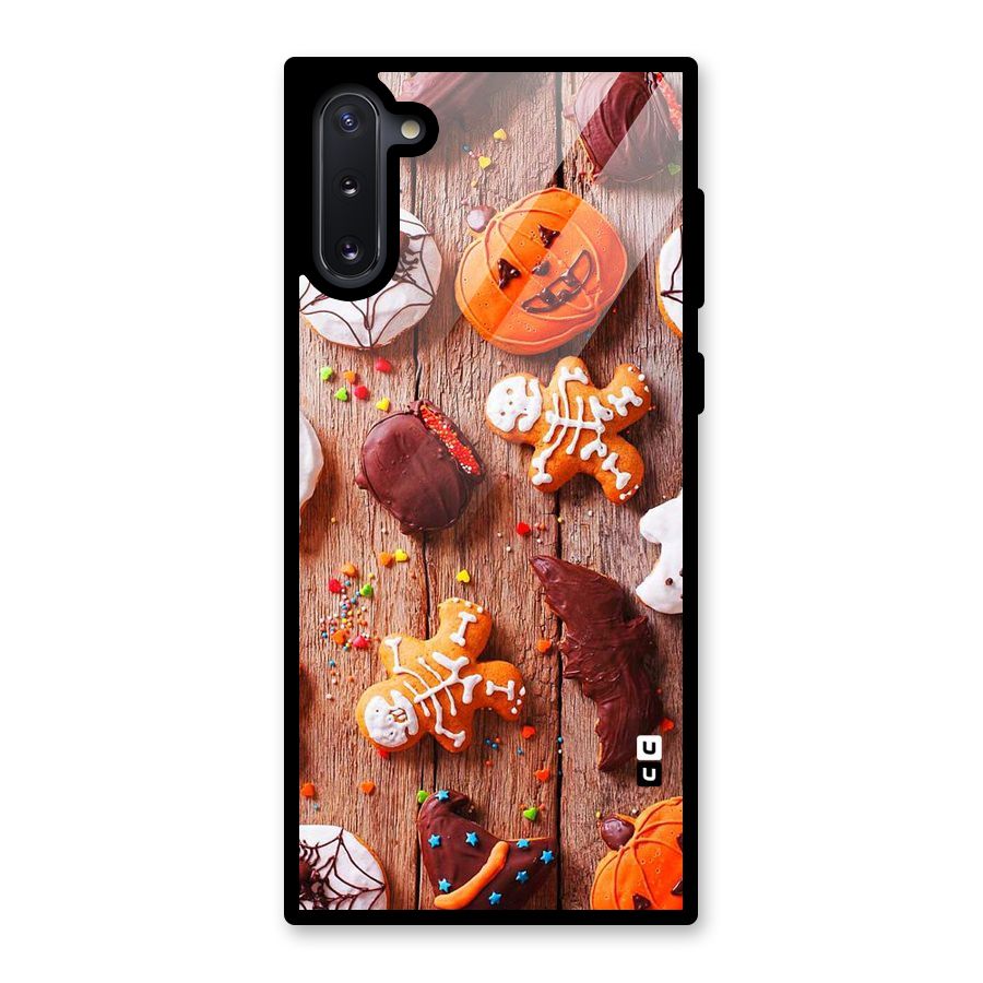 Halloween Chocolates Glass Back Case for Galaxy Note 10