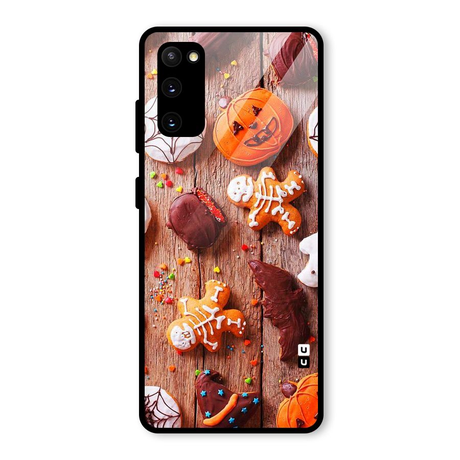 Halloween Chocolates Glass Back Case for Galaxy S20 FE