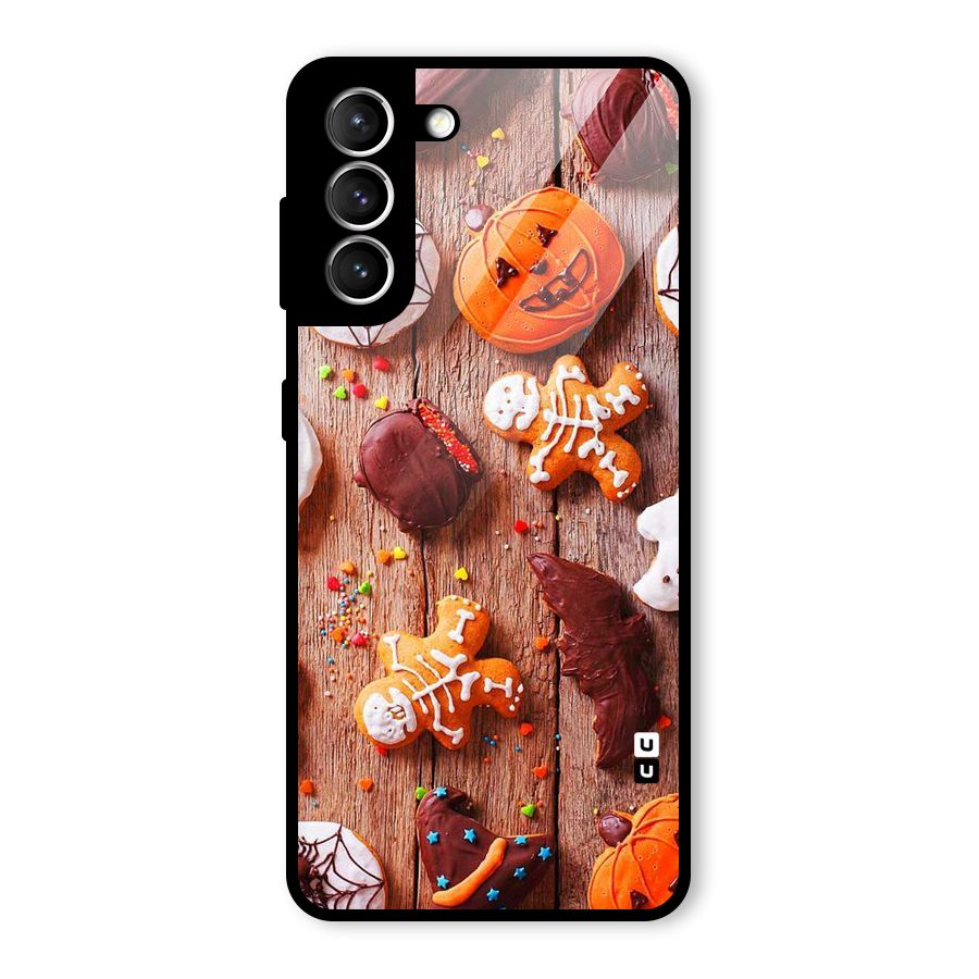 Halloween Chocolates Glass Back Case for Galaxy S21 5G