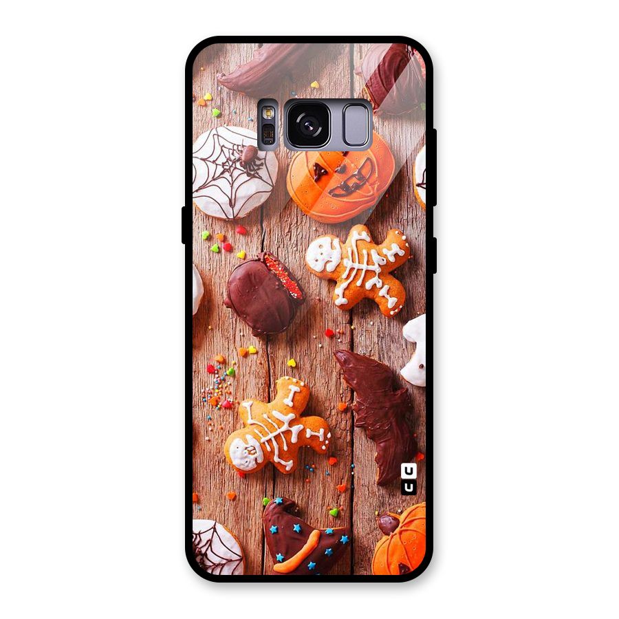 Halloween Chocolates Glass Back Case for Galaxy S8
