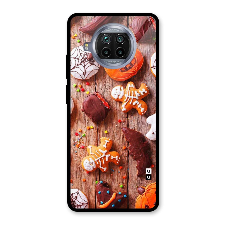 Halloween Chocolates Glass Back Case for Mi 10i