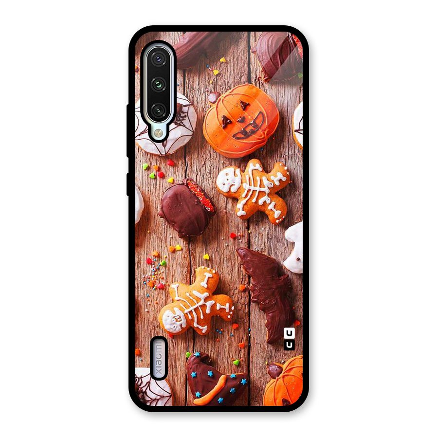 Halloween Chocolates Glass Back Case for Mi A3