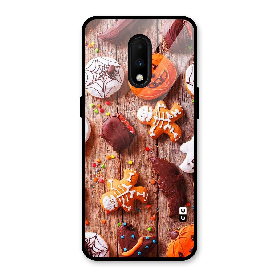 Halloween Chocolates Glass Back Case for OnePlus 7
