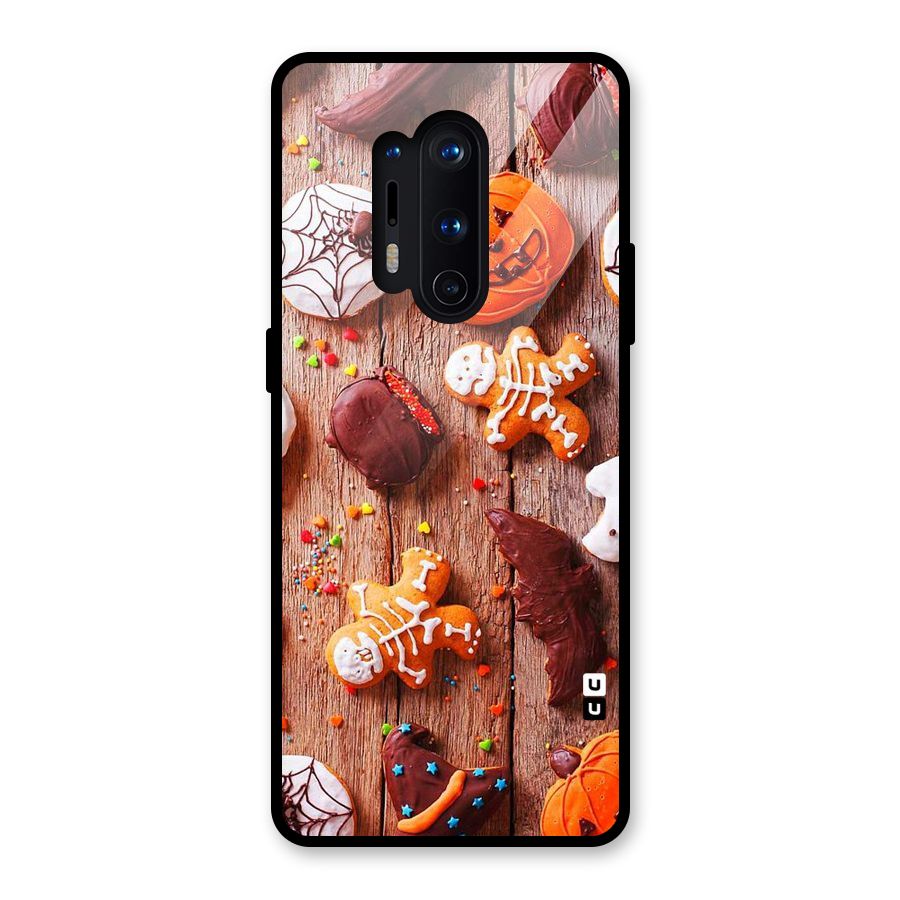 Halloween Chocolates Glass Back Case for OnePlus 8 Pro