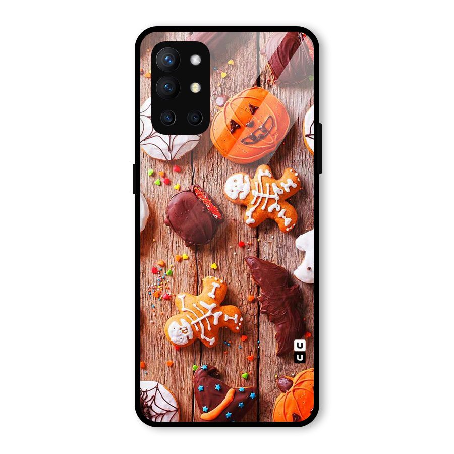 Halloween Chocolates Glass Back Case for OnePlus 9R