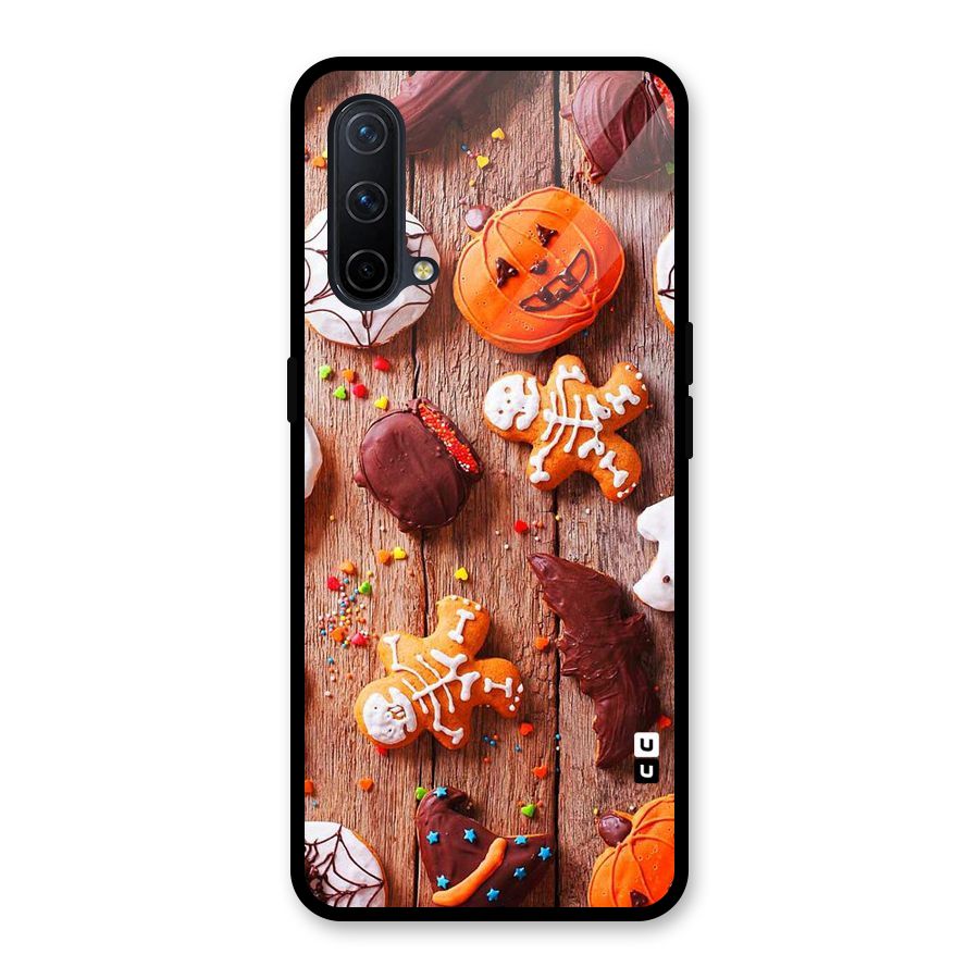 Halloween Chocolates Glass Back Case for OnePlus Nord CE 5G