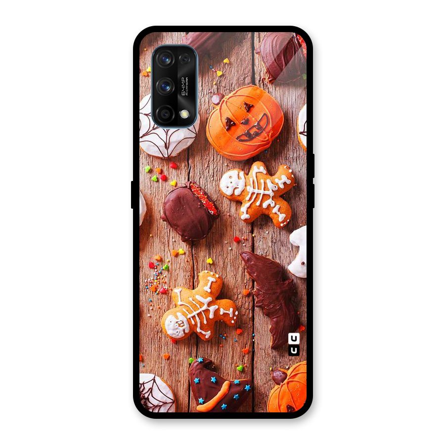 Halloween Chocolates Glass Back Case for Realme 7 Pro