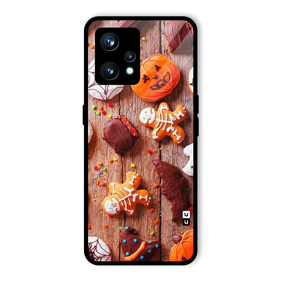 Halloween Chocolates Glass Back Case for Realme 9 Pro Plus 5G