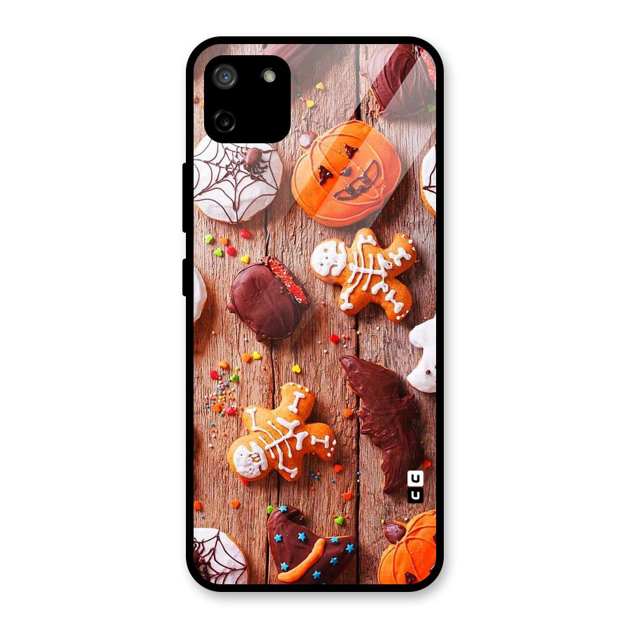 Halloween Chocolates Glass Back Case for Realme C11