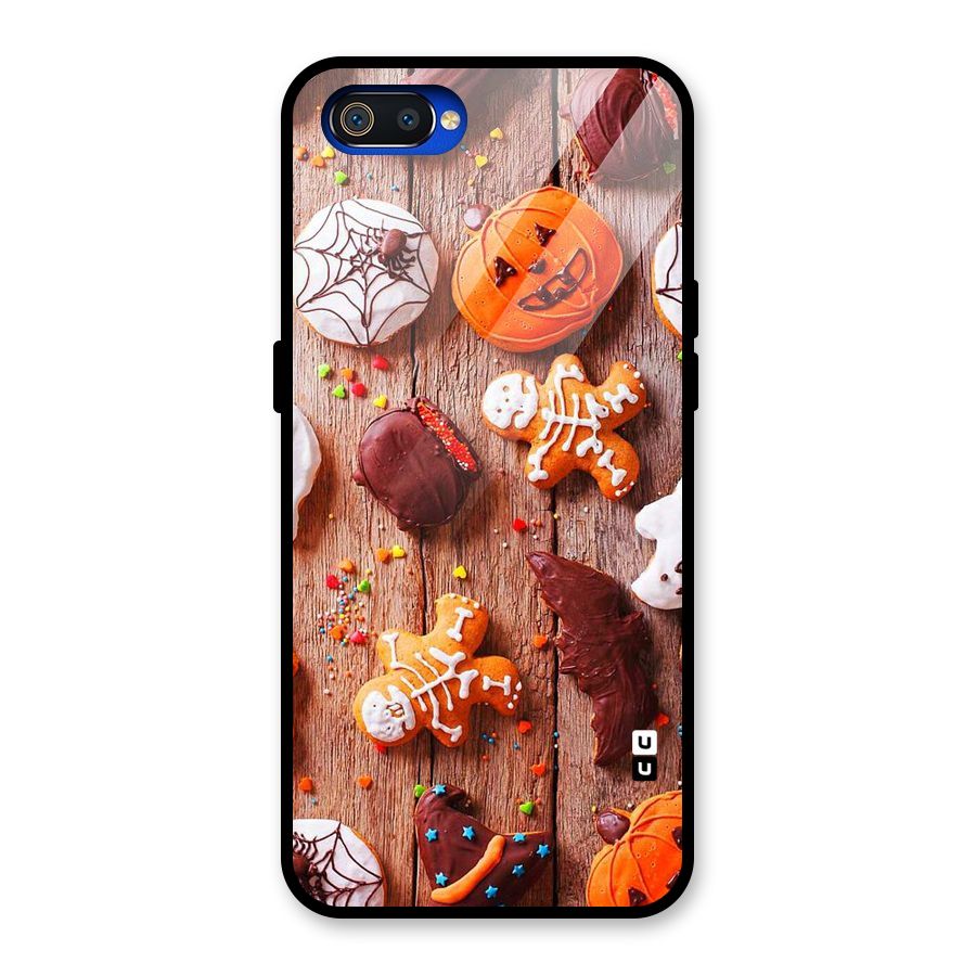 Halloween Chocolates Glass Back Case for Realme C2