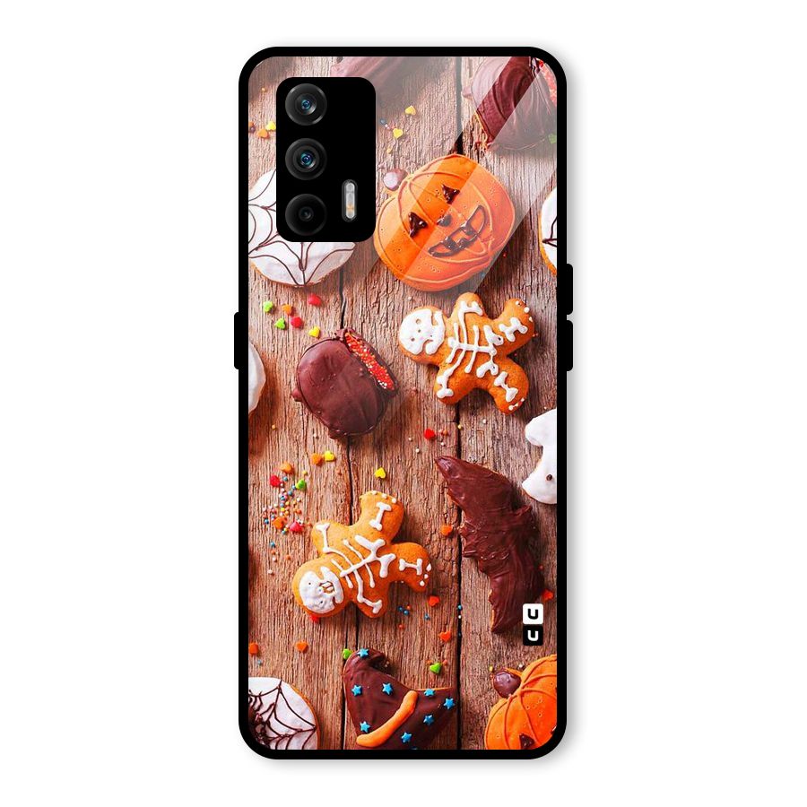 Halloween Chocolates Glass Back Case for Realme GT 5G