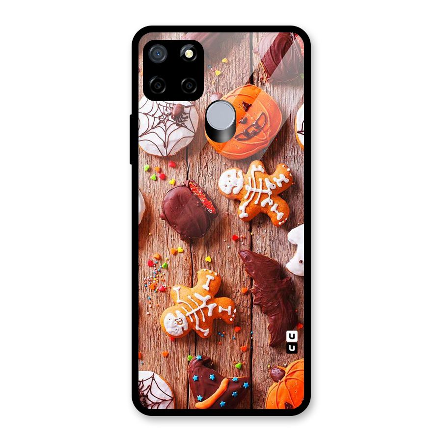 Halloween Chocolates Glass Back Case for Realme Narzo 20