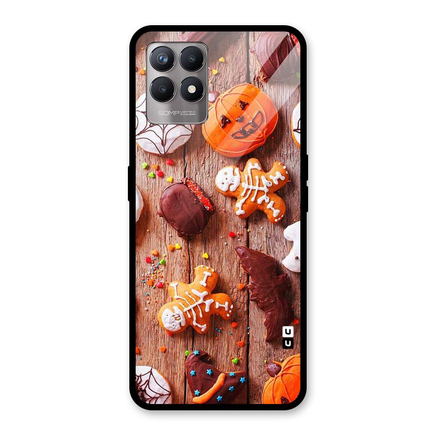 Halloween Chocolates Glass Back Case for Realme Narzo 50