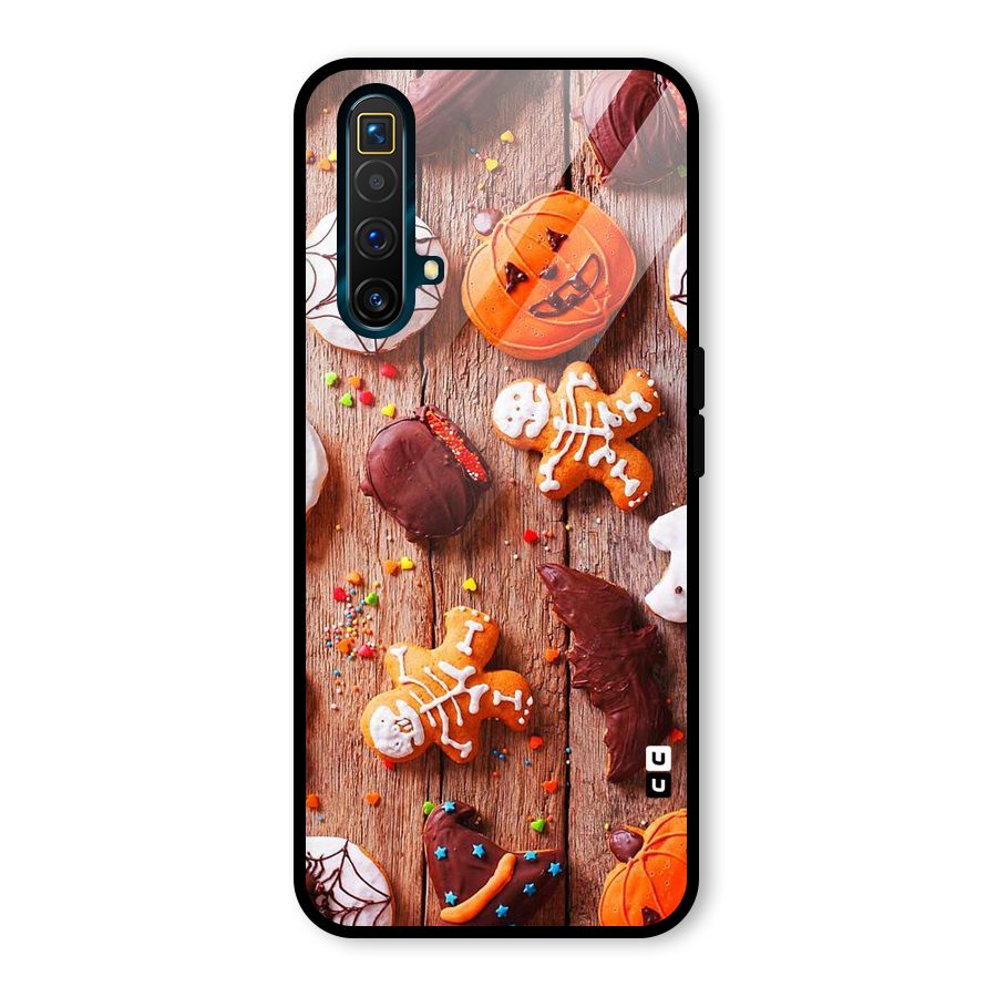 Halloween Chocolates Glass Back Case for Realme X3