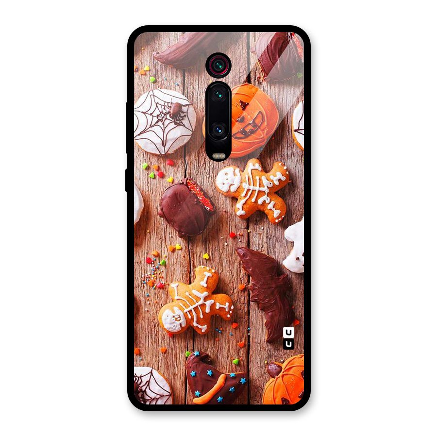 Halloween Chocolates Glass Back Case for Redmi K20