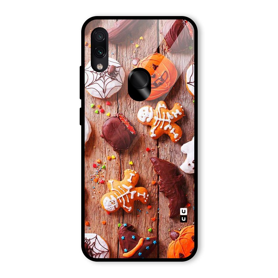 Halloween Chocolates Glass Back Case for Redmi Note 7 Pro