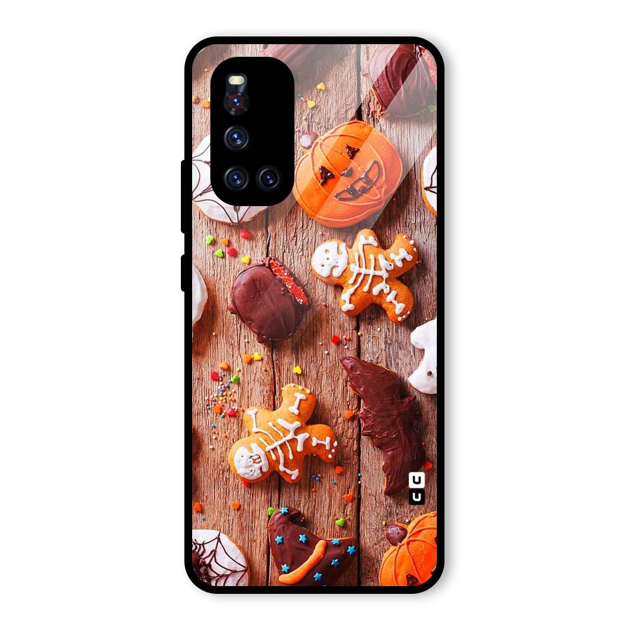 Halloween Chocolates Glass Back Case for Vivo V19
