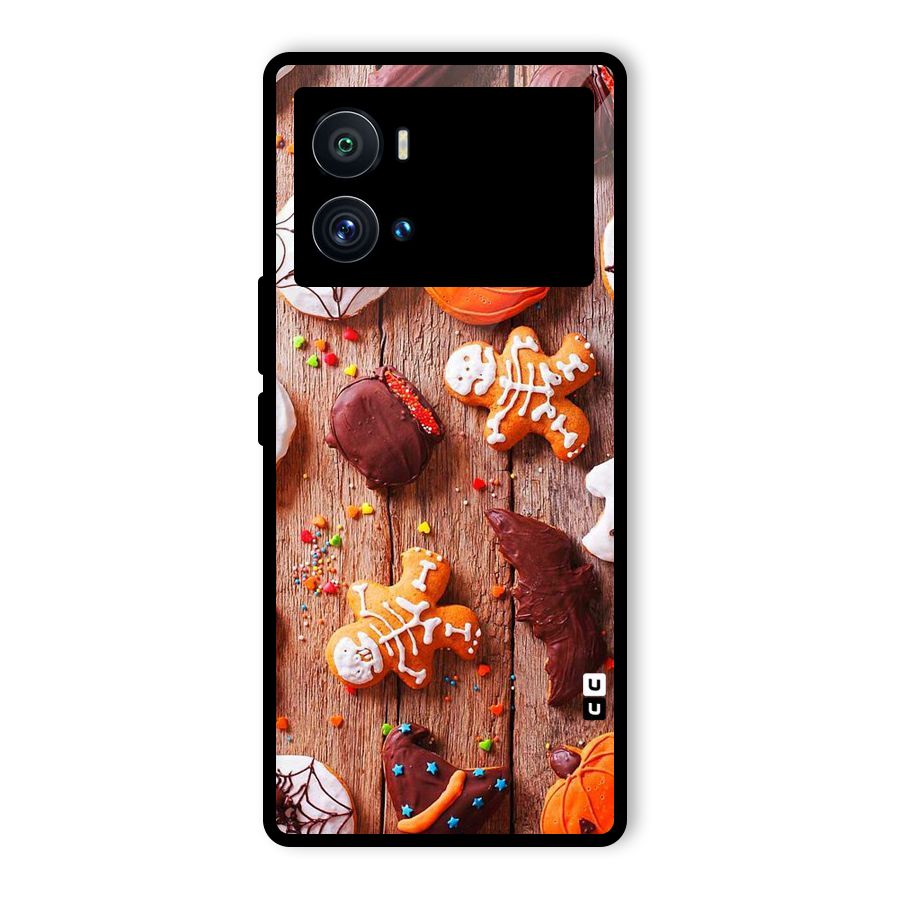 Halloween Chocolates Glass Back Case for Vivo iQOO 9 Pro
