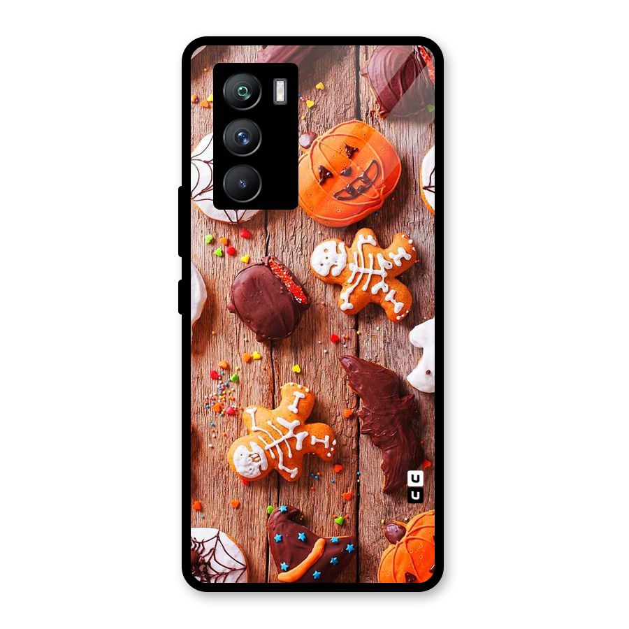 Halloween Chocolates Glass Back Case for Vivo iQOO 9 SE