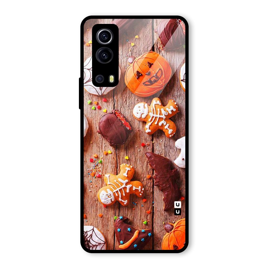 Halloween Chocolates Glass Back Case for Vivo iQOO Z3