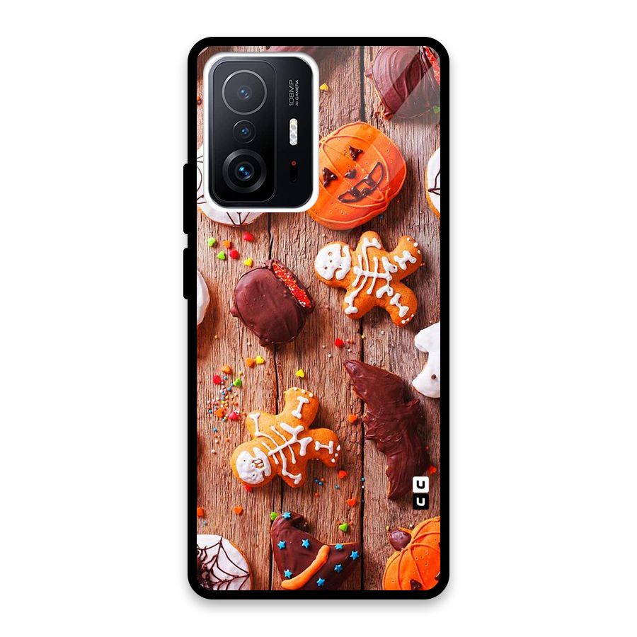 Halloween Chocolates Glass Back Case for Xiaomi 11T Pro