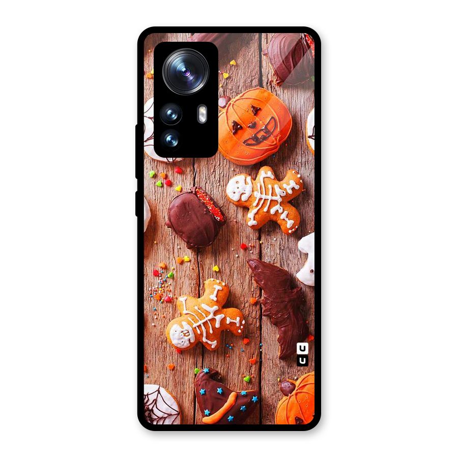Halloween Chocolates Glass Back Case for Xiaomi 12 Pro