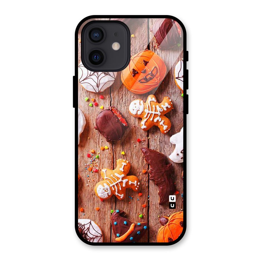 Halloween Chocolates Glass Back Case for iPhone 12