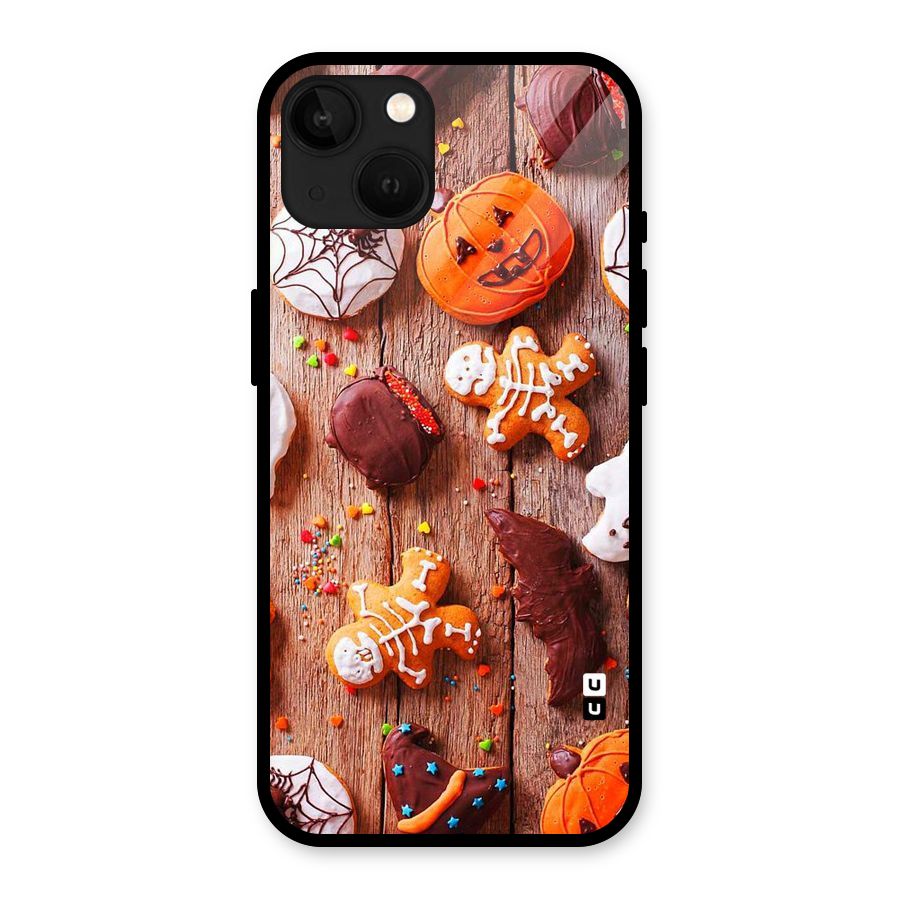Halloween Chocolates Glass Back Case for iPhone 13